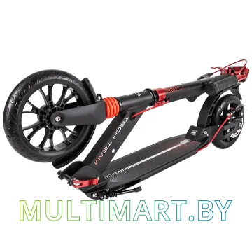 Самокат Tech Team City Scooter Disk Brake 2021 (черный/красный) картинка 5